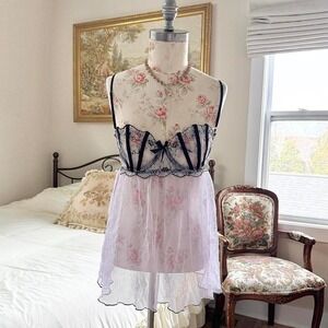 y2k dream girl babydoll lingerie dress size small